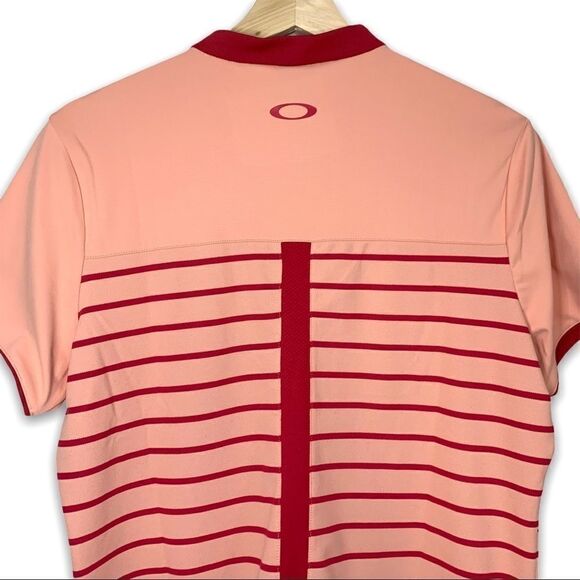 Oakley Striped V-Neck T-shirt NWT - Picture 5 of 7